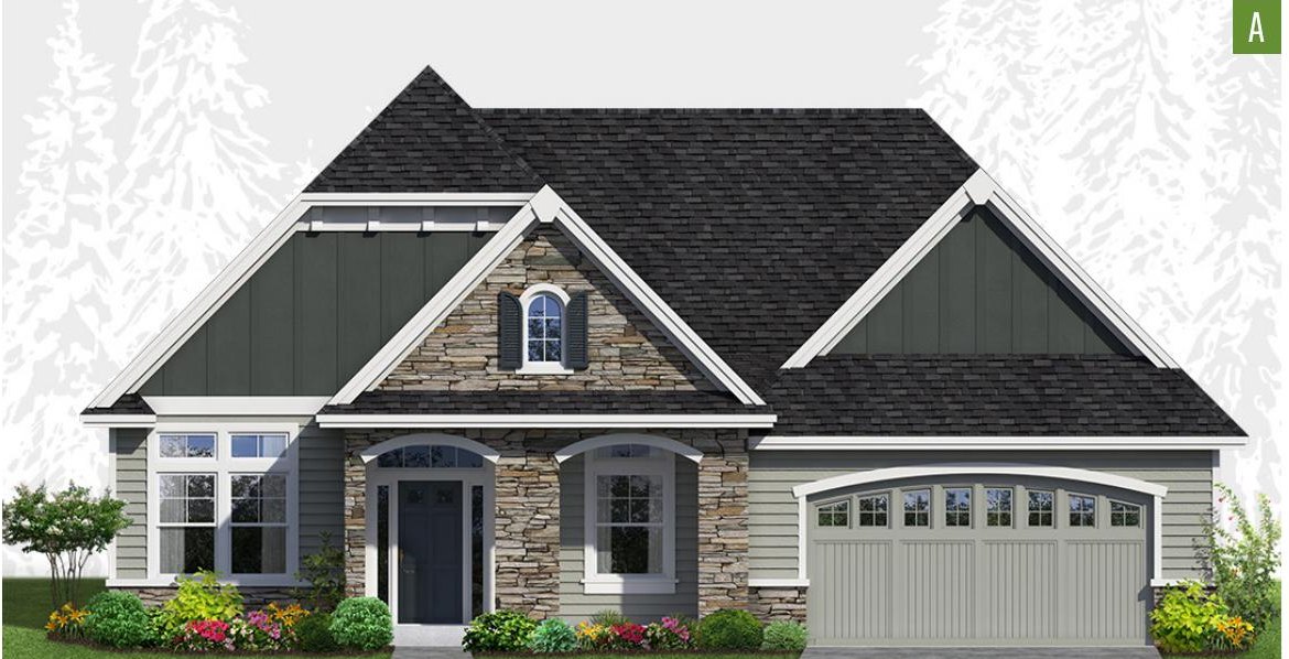 Exterior elevation of Home Plans NW Plan 3059-A