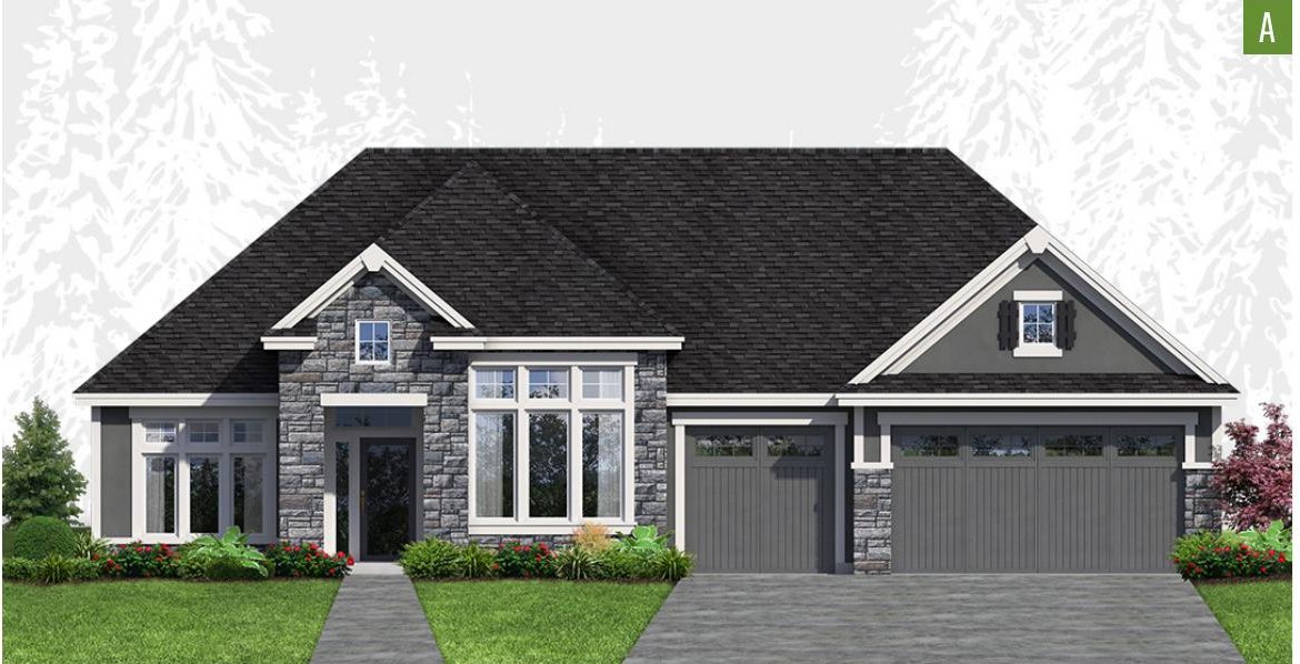 Exterior elevation of Home Plans NW Plan 3061-A