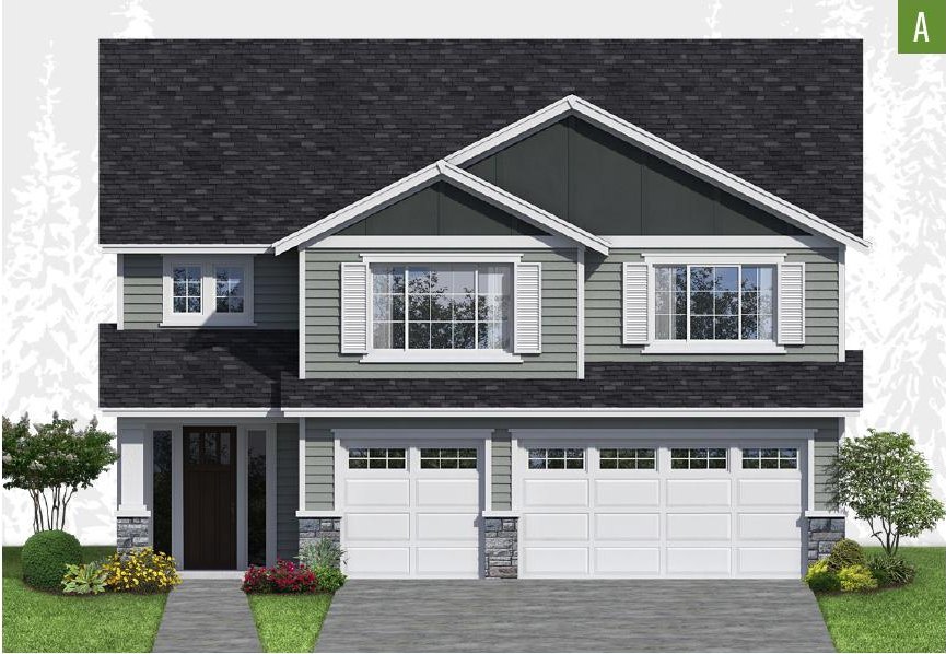 Exterior elevation of Home Plans NW Plan 3064