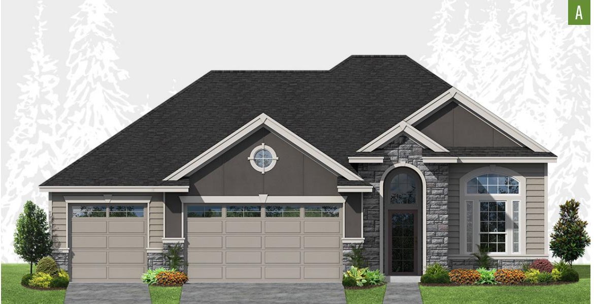Exterior elevation of Home Plans NW Plan 3148-A
