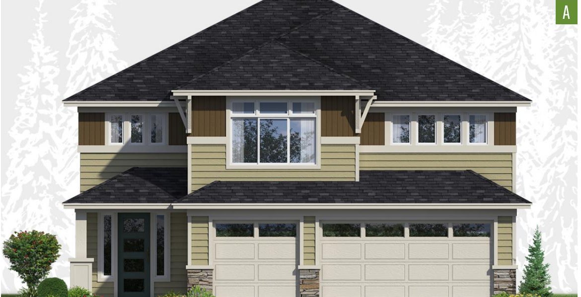 Exterior elevation of Home Plans NW Plan 3164