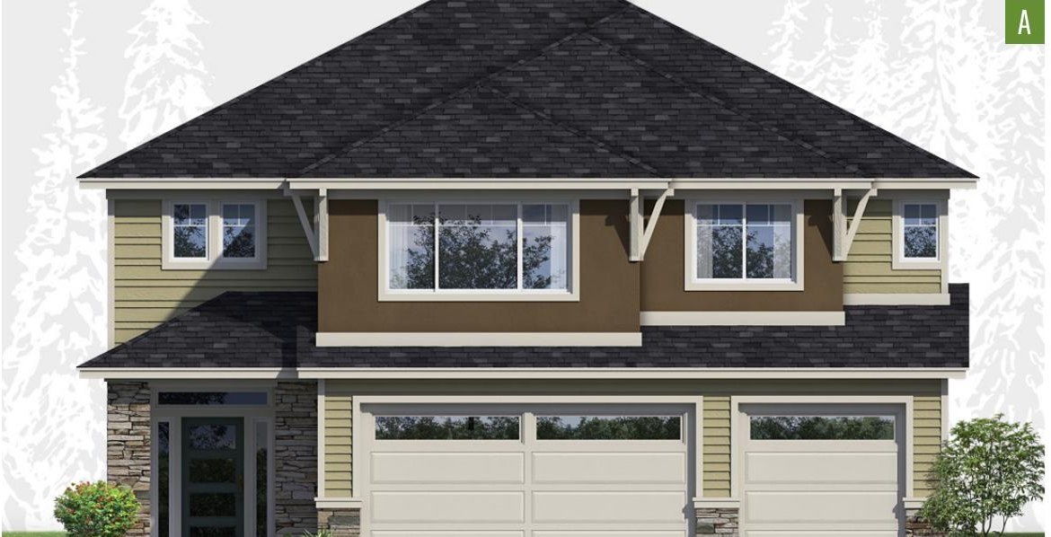 Exterior elevation of Home Plans NW Plan 3186