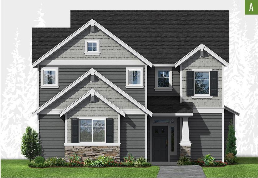 Exterior elevation of Home Plans NW Plan 3187-A