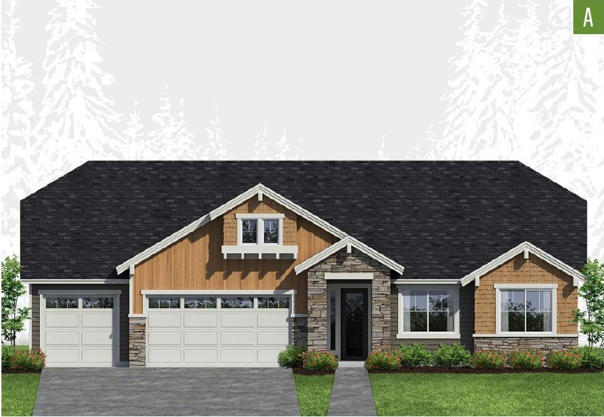 Exterior elevation of Home Plans NW Plan 3224-AB