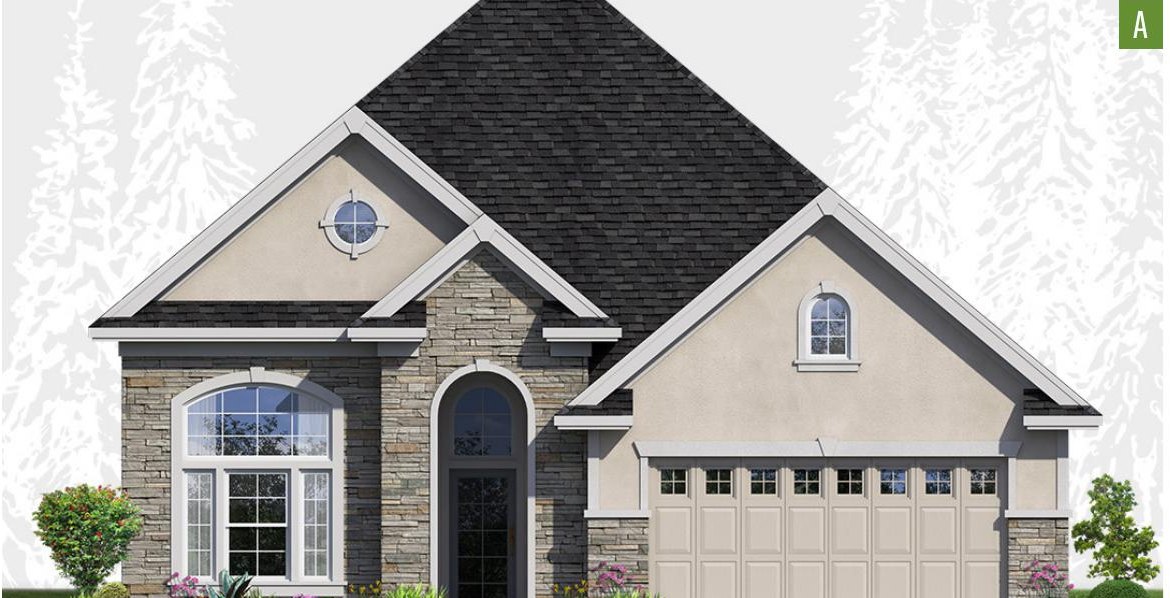 Exterior elevation of Home Plans NW Plan 3233-A