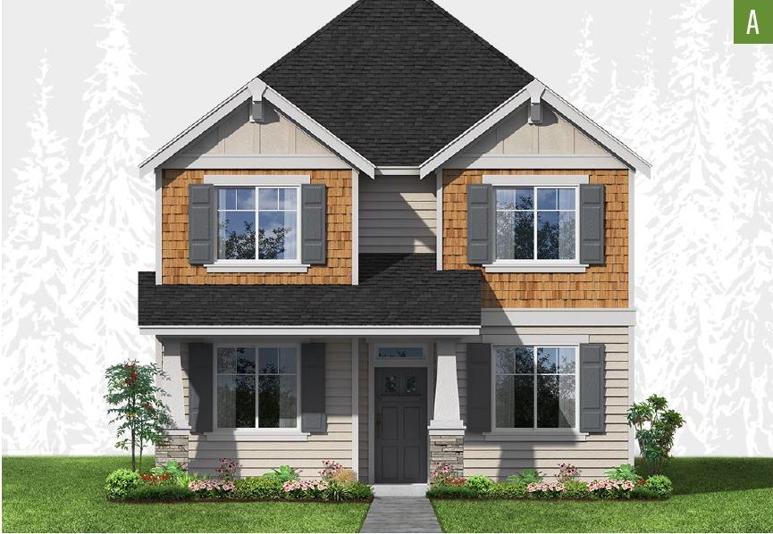 Exterior elevation of Home Plans NW Plan 3244-A