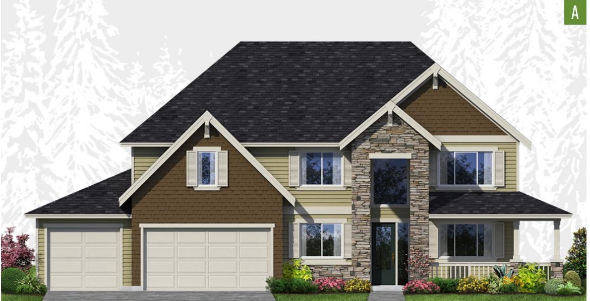 Exterior elevation of Home Plans NW Plan 3285