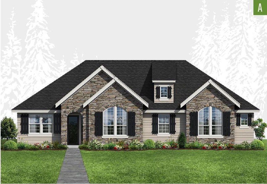 Exterior elevation of Home Plans NW Plan 3389-AB