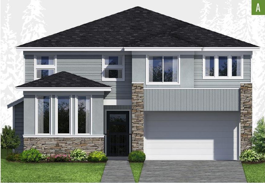 Exterior elevation of Home Plans NW Plan 3418