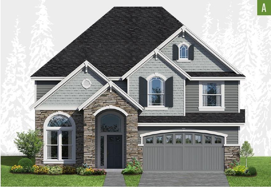 Exterior elevation of Home Plans NW Plan 3449