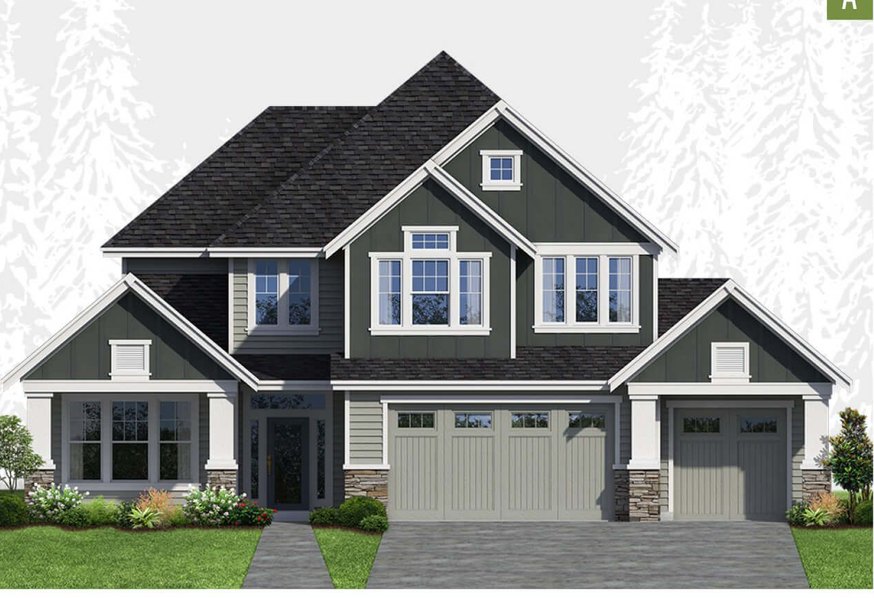 Exterior elevation of Home Plans NW Plan 3461