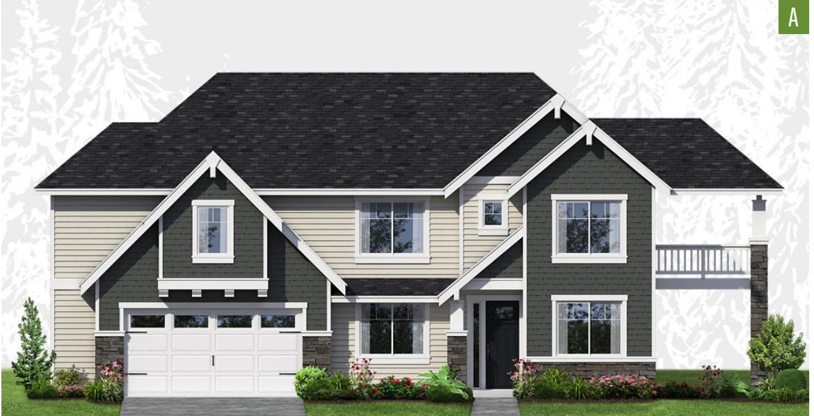 Exterior elevation of Home Plans NW Plan 3482