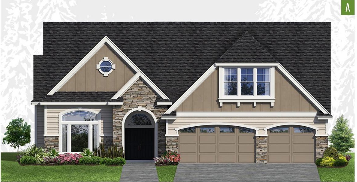 Exterior elevation of Home Plans NW Plan 3505-A