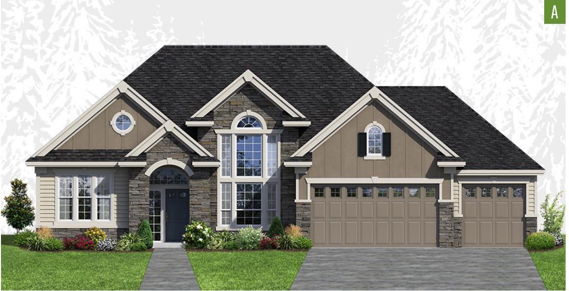 Exterior elevation of Home Plans NW Plan 3522-A