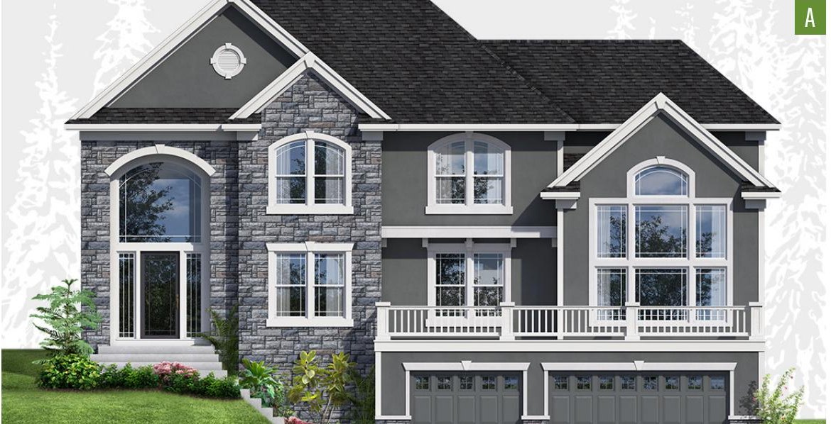 Exterior elevation of Home Plans NW Plan 3586-A