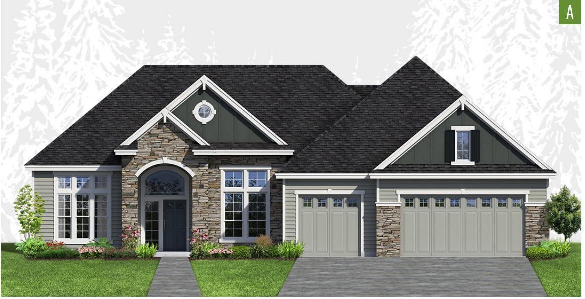 Exterior elevation of Home Plans NW Plan 3658-A