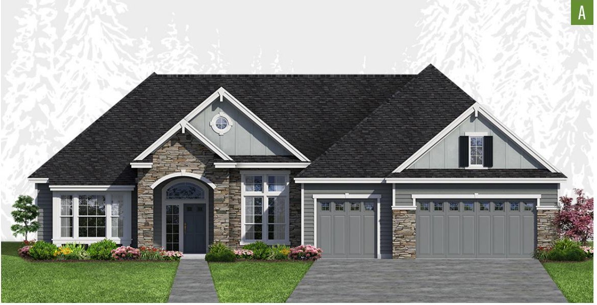 Exterior elevation of Home Plans NW Plan 3903-A