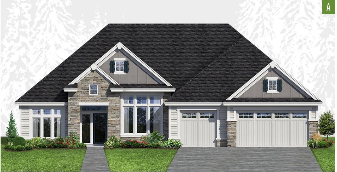 Exterior elevation of Home Plans NW Plan 3913-A