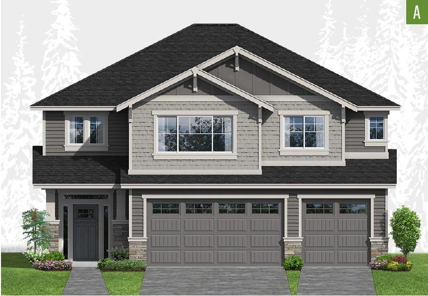 Exterior elevation of Home Plans NW Plan 3916-AB