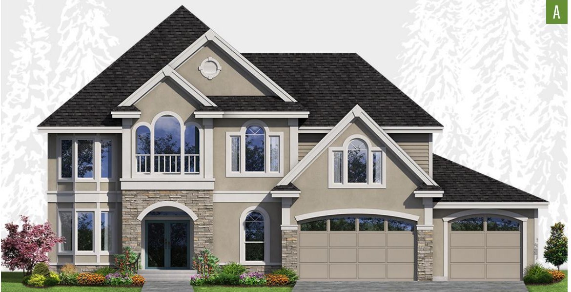 Exterior elevation of Home Plans NW Plan 4189-A