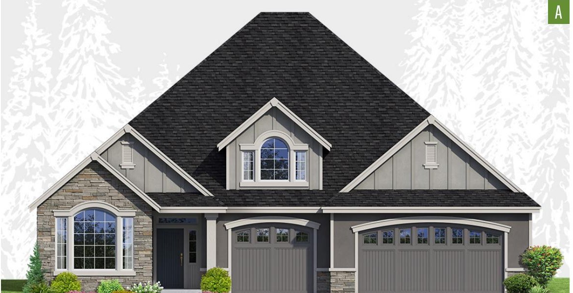 Exterior elevation of Home Plans NW Plan 4260-A