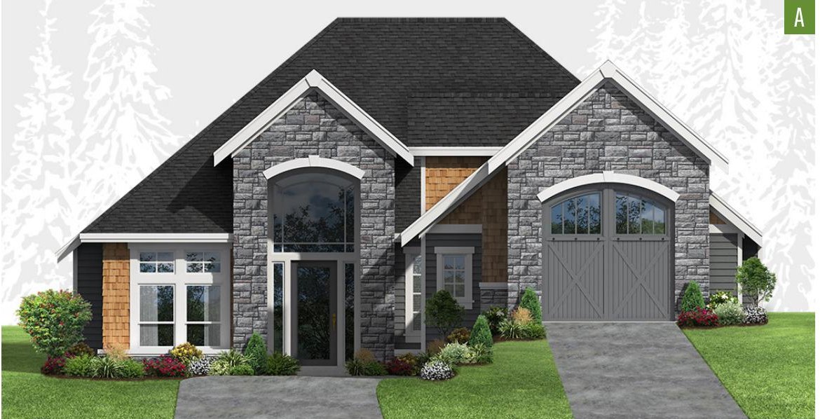 Exterior elevation of Home Plans NW Plan 4454-A
