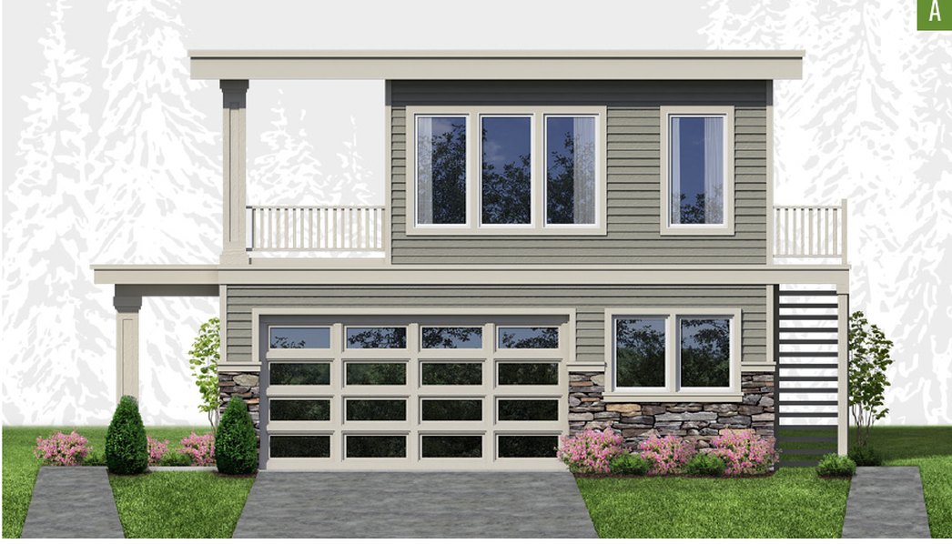 Exterior elevation of Home Plans NW Plan (ADU) 361-A