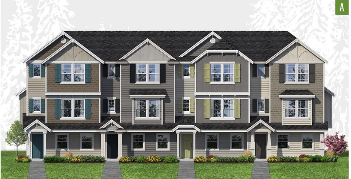 Exterior elevation of Home Plans NW Plan (Duplex) 1634-A