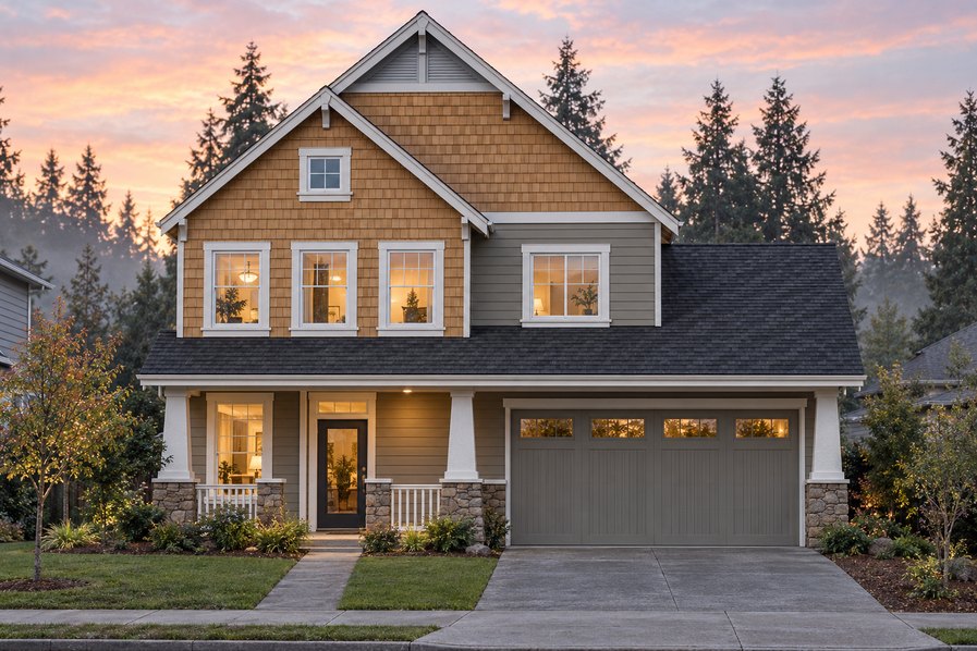Exterior rendering of Home Plans NW Plan 1324