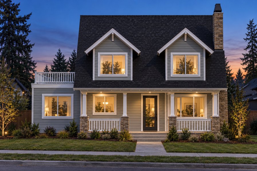 Exterior rendering of Home Plans NW Plan 1438