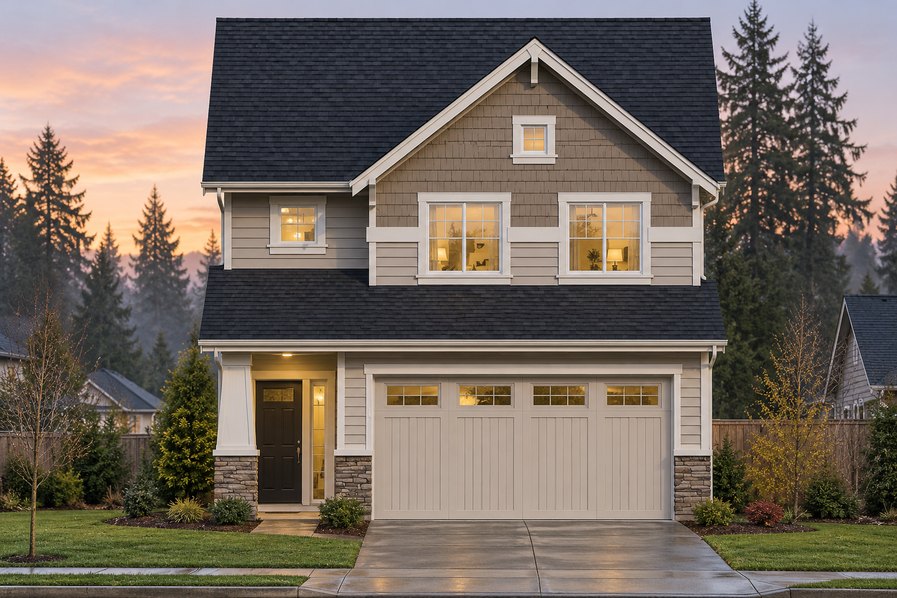 Exterior rendering of Home Plans NW Plan 1474