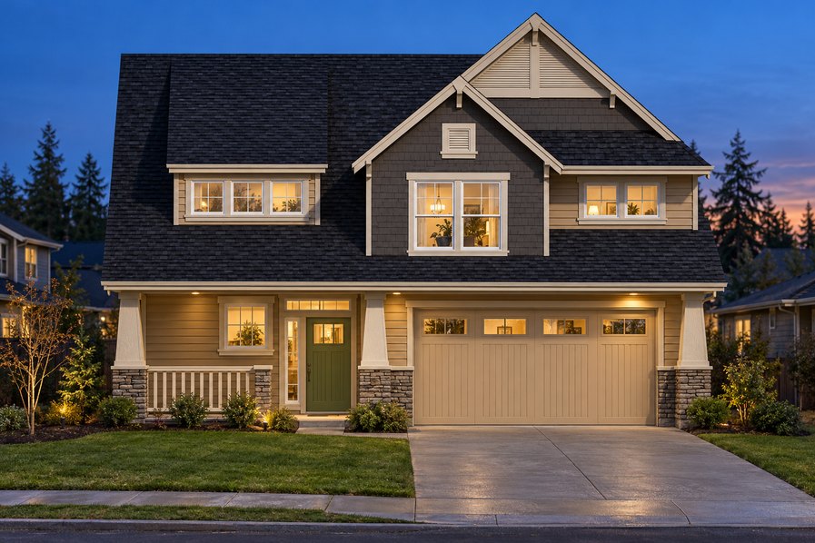 Exterior rendering of Home Plans NW Plan 1591