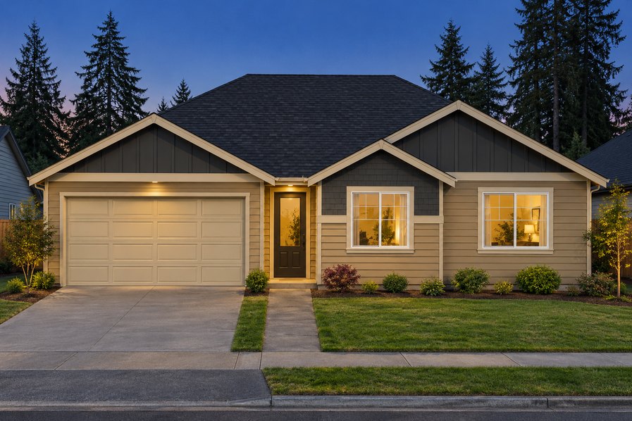 Exterior rendering of Home Plans NW Plan 1602-AB