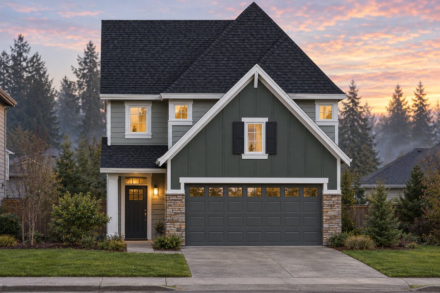 Exterior rendering of Home Plans NW Plan 1602