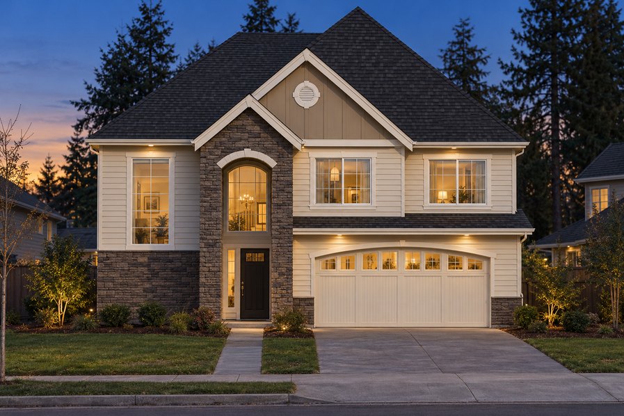 Exterior rendering of Home Plans NW Plan 1702