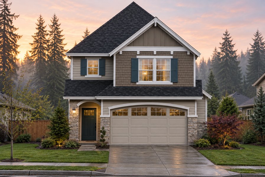 Exterior rendering of Home Plans NW Plan 1722