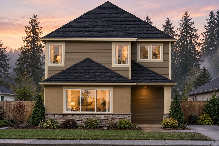 Exterior rendering of Home Plans NW Plan 1728