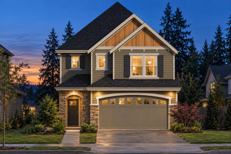 Exterior rendering of Home Plans NW Plan 1730