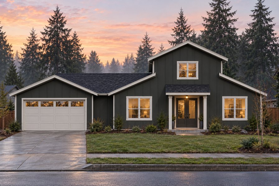 Exterior rendering of Home Plans NW Plan 1758