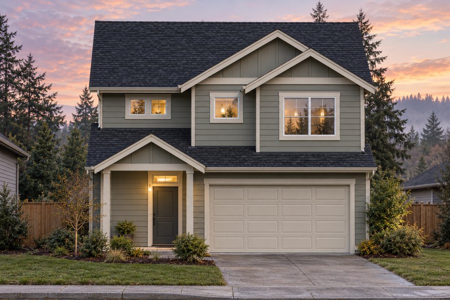 Exterior rendering of Home Plans NW Plan 1800