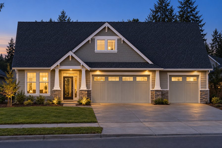 Exterior rendering of Home Plans NW Plan 1831-A