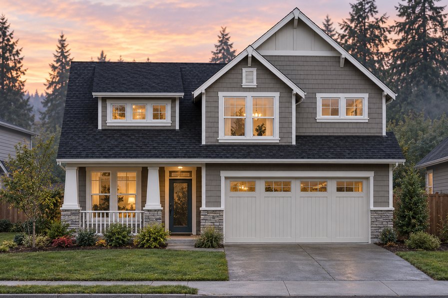 Exterior rendering of Home Plans NW Plan 1835
