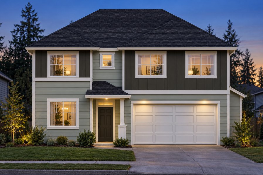 Exterior rendering of Home Plans NW Plan 2046