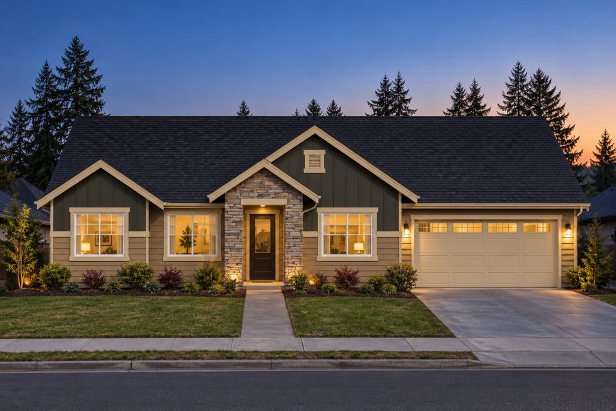 Exterior rendering of Home Plans NW Plan 2064-ABC