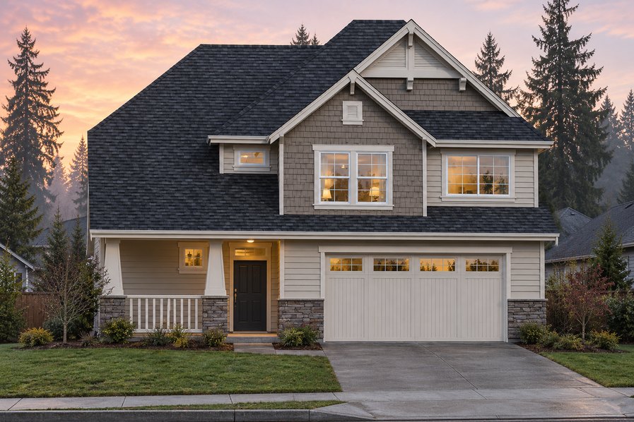 Exterior rendering of Home Plans NW Plan 2083