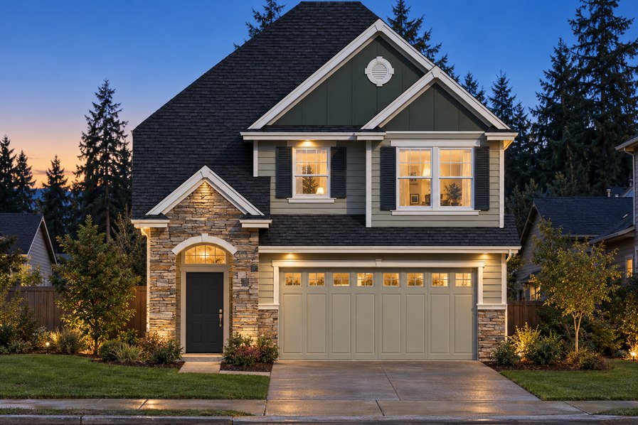 Exterior rendering of Home Plans NW Plan 2084