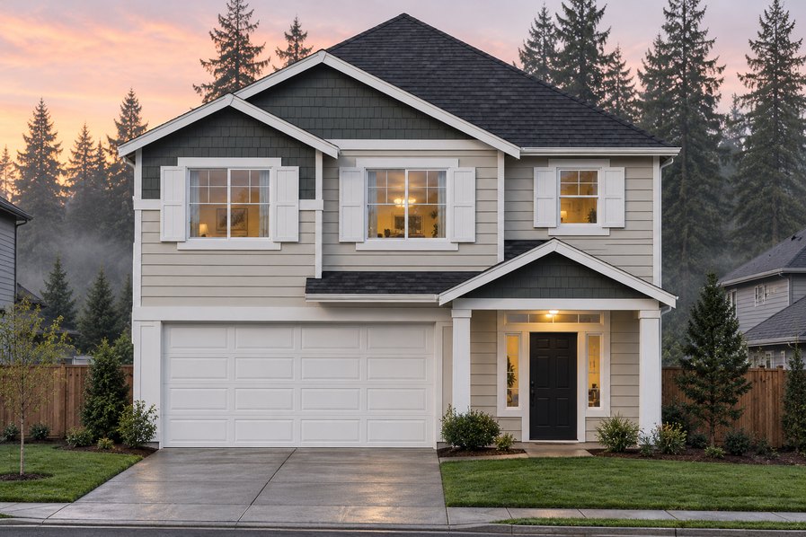 Exterior rendering of Home Plans NW Plan 2088
