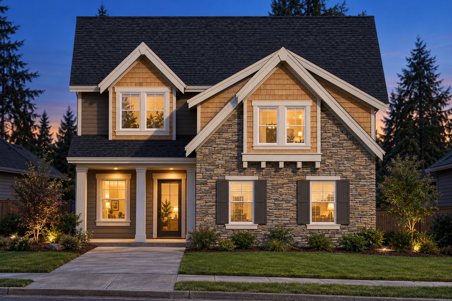 Exterior rendering of Home Plans NW Plan 2108