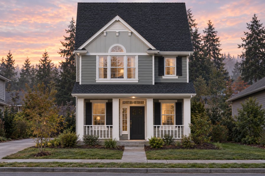 Exterior rendering of Home Plans NW Plan 2118