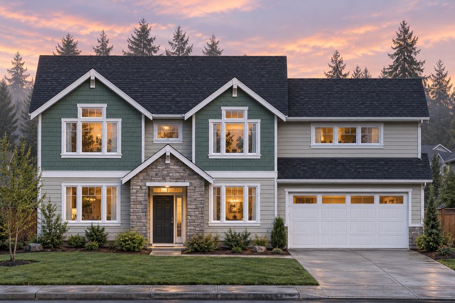 Exterior rendering of Home Plans NW Plan 2153